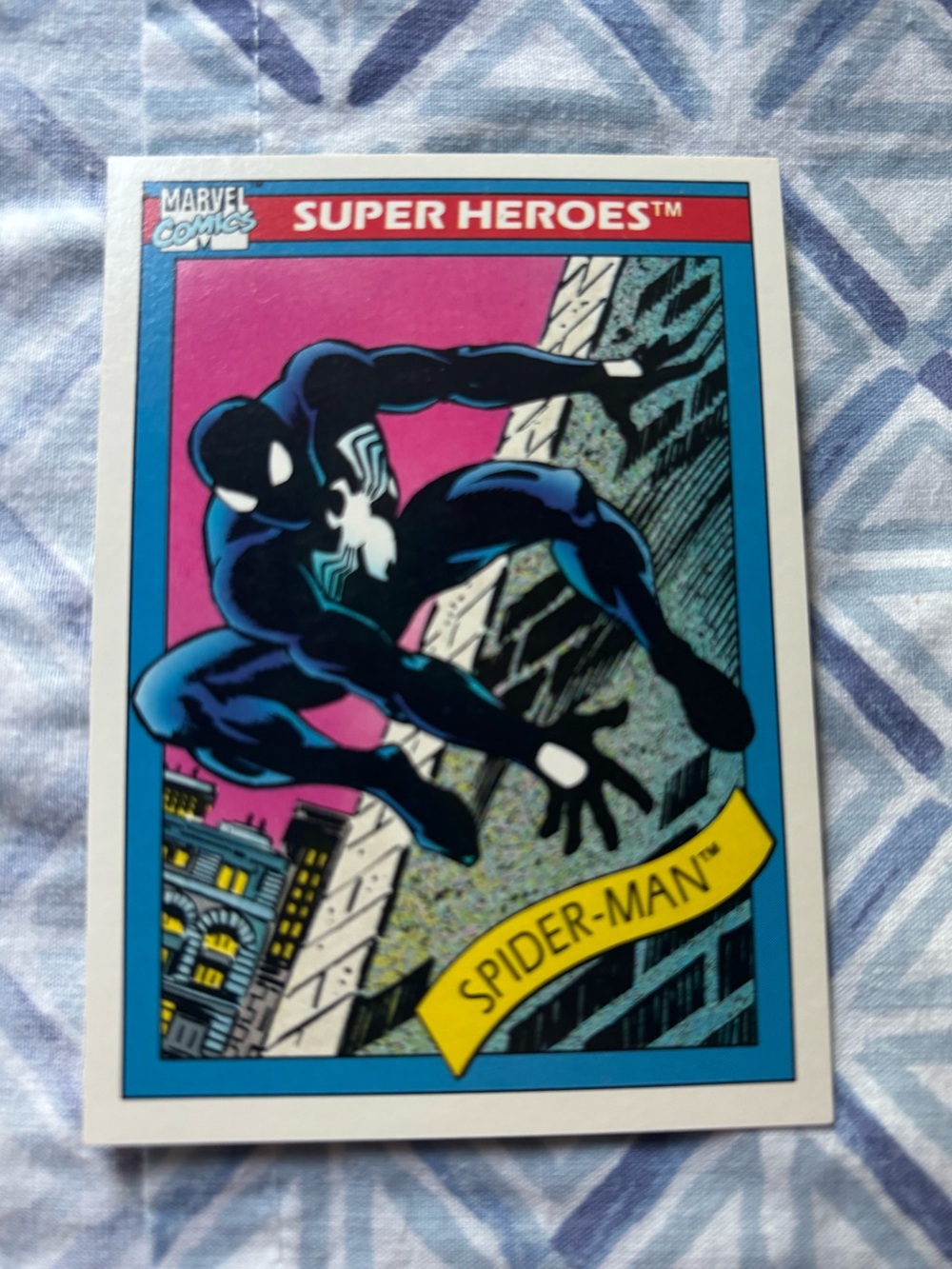 1990 Impel Marvel Universe SERIES 1 Spider-man #2. Black Suit